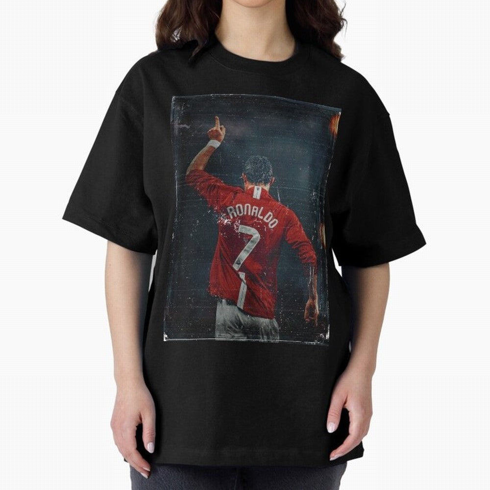 Cristiano Ronaldo Vintage Oversized T-Shirt Feel the Roar of Match Day Hype around FIFA World Cup 2026 Group Stage, Cristiano Ronaldo, Haaland and CR7, Portugal, Soccer Culture, Superstar Moments, National Team Dreams and Competitive Fire; Perfect