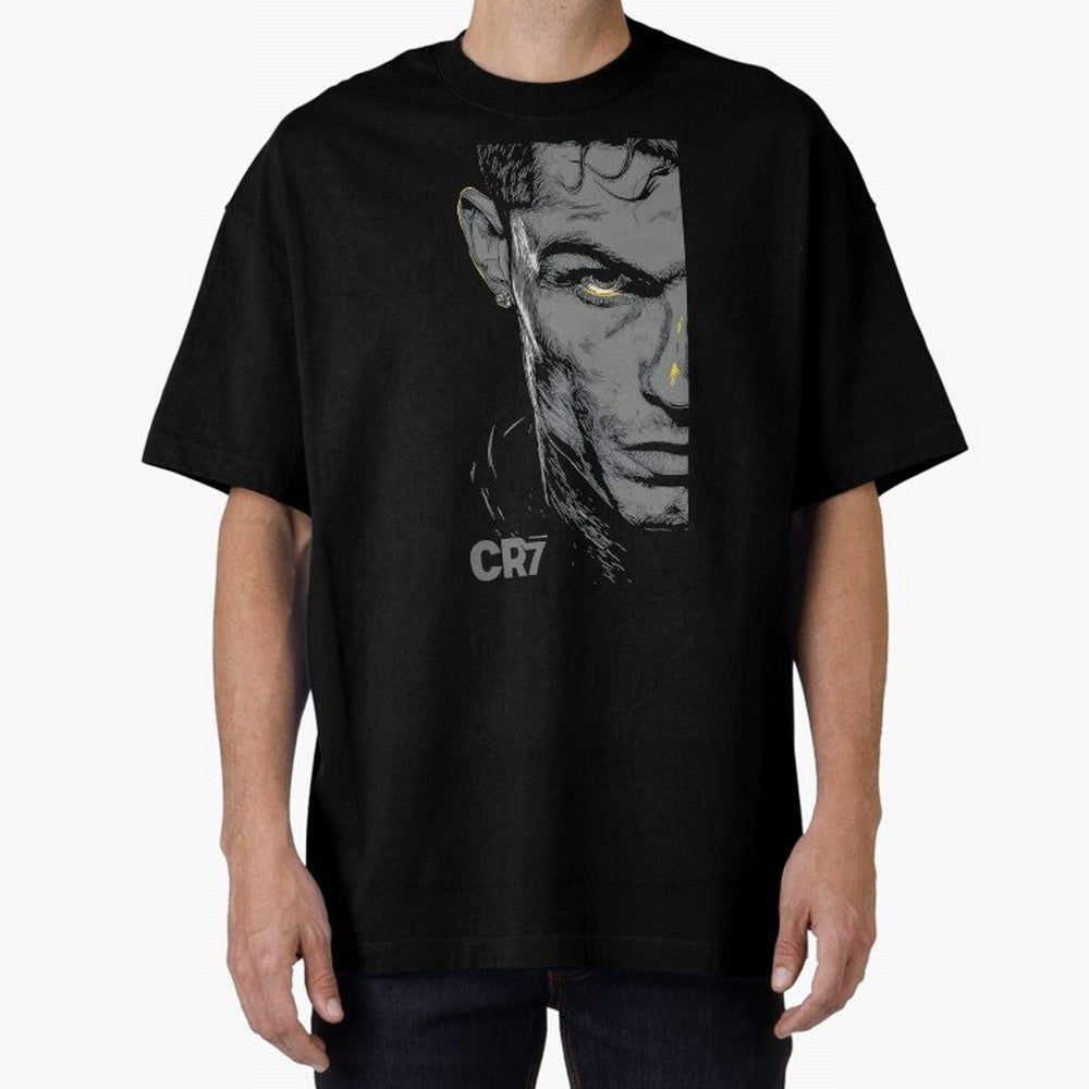 Cristiano Ronaldo Goat 7 Oversized T-Shirt Make Your Look Match Global Football Passion for FIFA World Cup 2026 USA Canada Mexico, Centered on Messi, Neymar and Mbappe, Argentina and Brazil, Retro Football Energy, Iconic Rivalries, Trophy Chase
