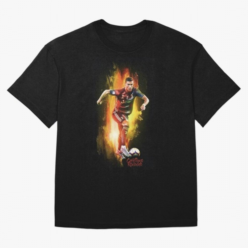 Ronaldo Wallpaper Oversized T-Shirt Stand with FIFA World Cup 2026 Group Stage Made for CR7, Brazil, Portugal and Argentina Energy, Football Passion, Legendary Performances, Festival Vibes and Supporter Community; Great for Supporters Who Love