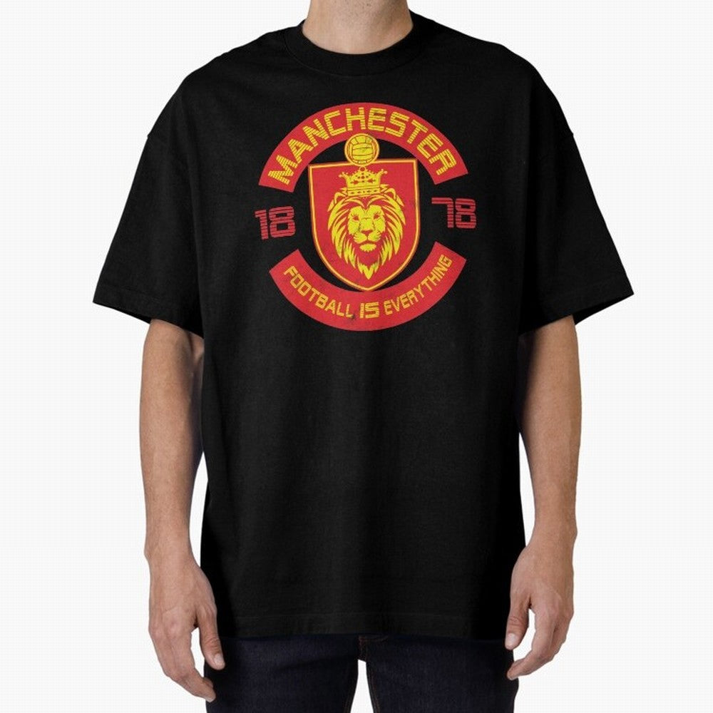Football Is Everything - Manchester Squad Retro Oversized T-Shirt Bring Home the FIFA World Cup 2026 Journey through Mbappe and Neymar Highlights, Argentina, France and Brazil Pride, Stadium Chants, National Pride, Trophy Dreams and Unforgettable