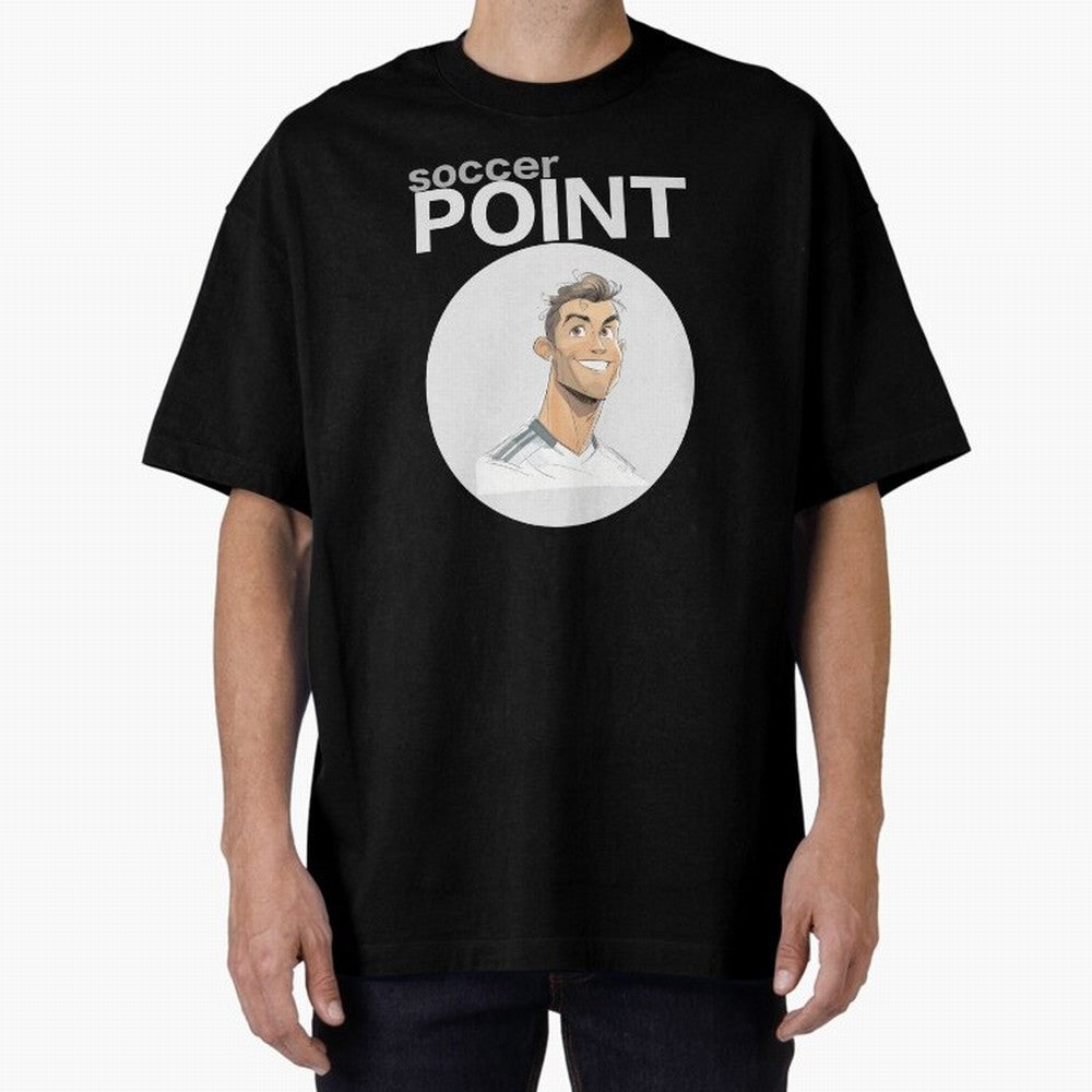 Cristiano Ronaldo POINT Oversized T-Shirt Remember Iconic Moments from the FIFA World Cup 2026 USA Canada Mexico Journey through Mbappe Highlights, Netherlands Pride, Championship Spirit, Famous Goals, Roaring Crowds and International Football