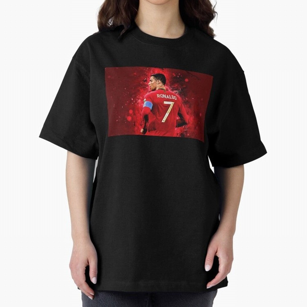 Cristiano Ronaldo Oversized T-Shirt Fuel Your Fan Pride for FIFA World Cup 2026 Spirit, Capturing France, Haaland and Mbappe, Football History, Final Match Energy, Crowd Noise and Once in a Lifetime Moments; Made for Collectors Who Enjoy Iconic