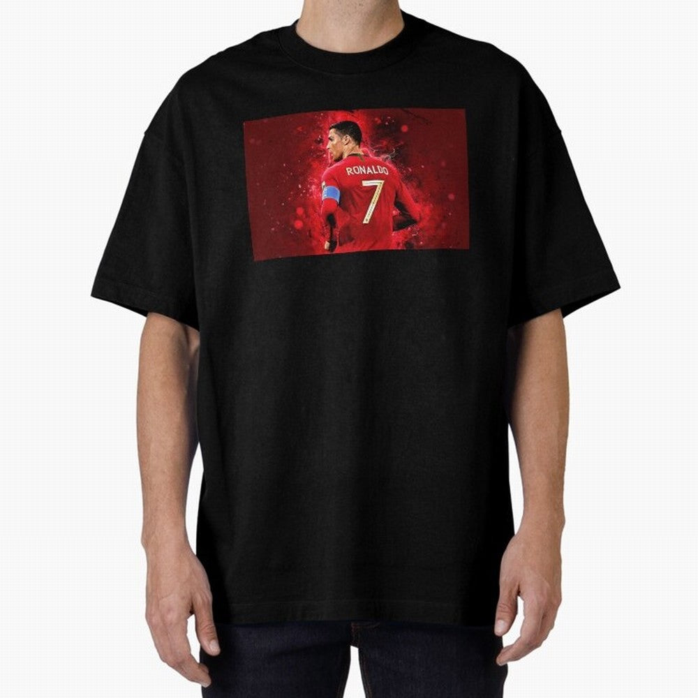 Cristiano Ronaldo Oversized T-Shirt Fuel Your Fan Pride for FIFA World Cup 2026 Spirit, Capturing France, Haaland and Mbappe, Football History, Final Match Energy, Crowd Noise and Once in a Lifetime Moments; Made for Collectors Who Enjoy Iconic