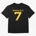 Ronaldo 7 Al-Nassr Football Club - Oversized T-Shirt Stand with Global Football Passion for FIFA World Cup 2026, Inspired by Messi, Neymar and Mbappe, Argentina and Brazil, Champion Mindset, Group Stage Buzz, Knockout Tension and Passionate Fan