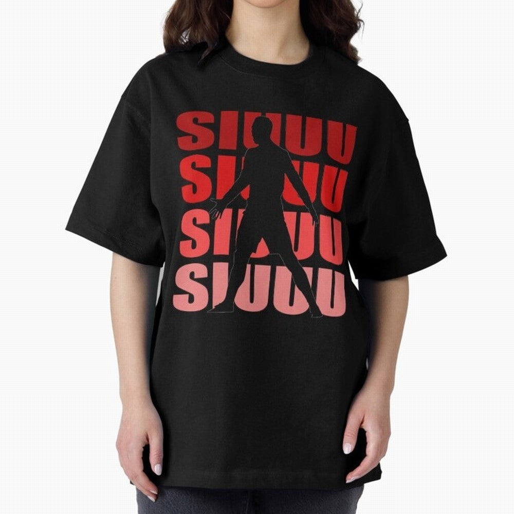 cristiano ronaldo siuuu Oversized T-Shirt Celebrate Classic Football Spirit in FIFA World Cup 2026 USA Canada Mexico Spirit, Made for Brazil, Portugal and Argentina, Cristiano Ronaldo, Haaland and CR7, Worldwide Fan Energy, Dramatic Goals, Stadium