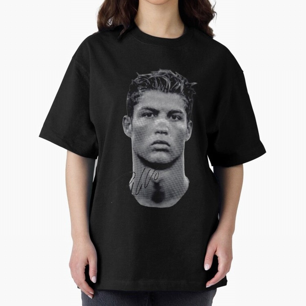 Cristiano Ronaldo Vintage Tshirt Oversized T-Shirt Show Support during Global Football Passion for FIFA World Cup 2026, Built around Neymar, England and Germany, Stadium Memories, Football Loyalty, International Chants and Championship Tradition;