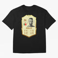 Cristiano Ronaldo Ultimate Card Oversized T-Shirt Treasure FIFA World Cup 2026 for Fans of Mbappe and Neymar and Spain, Bringing Football History, Final Match Energy, Crowd Noise and Once in a Lifetime Moments; Great for Watch Parties, Sports Bars,