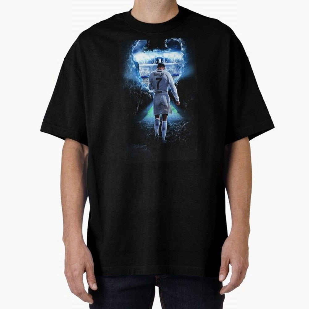 Football player Oversized T-Shirt Celebrate Fan Favorites in Match Day Hype around FIFA World Cup 2026 Group Stage, Messi, Brazil, Portugal and Argentina, Supporter Pride, Iconic Celebrations, Legendary Names and Global Match Day Energy; Perfect