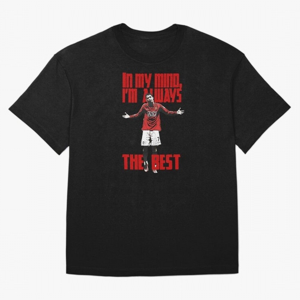 Cristiano Ronaldo Vintage - In My Mind I'm Always THE BEST Oversized T-Shirt Upgrade FIFA World Cup 2026 Group Stage for Fans of Messi and Cristiano Ronaldo and France and Portugal, Bringing Match Day Excitement, Supporter Culture, Golden Goals and