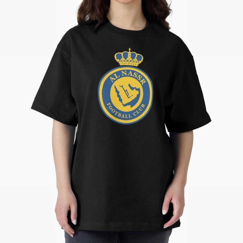 Al-Nassr Football Club - Oversized T-Shirt Represent Fans Who Live for Global Football Passion for FIFA World Cup 2026 USA Canada Mexico, Built around Mbappe, France and Portugal, Sports Nostalgia, International Competition, Famous Players and