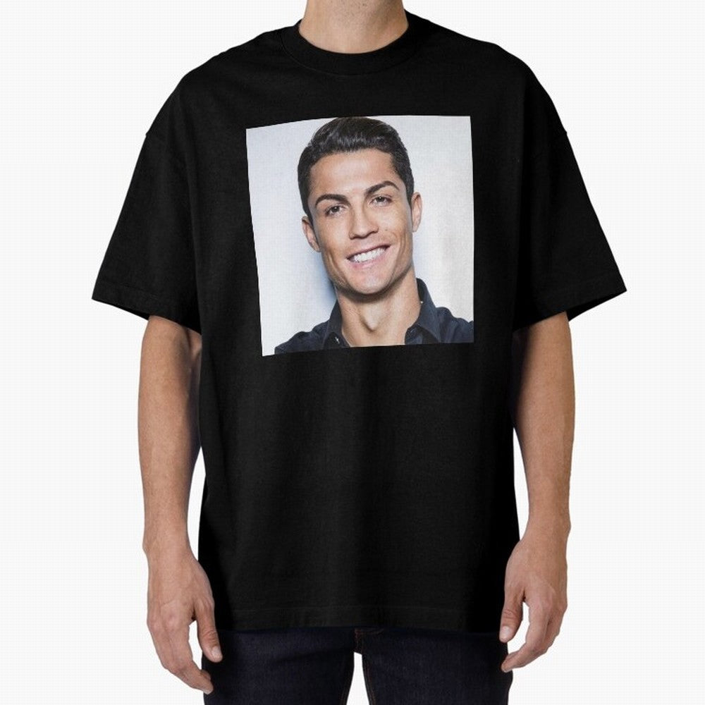 Cristiano Ronaldo Poster Oversized T-Shirt Upgrade Global Football Passion for FIFA World Cup 2026, Made for Haaland, Spain, Classic Soccer Heritage, Championship Pressure, Fan Loyalty and International Pride; Made for Collectors Who Enjoy Iconic