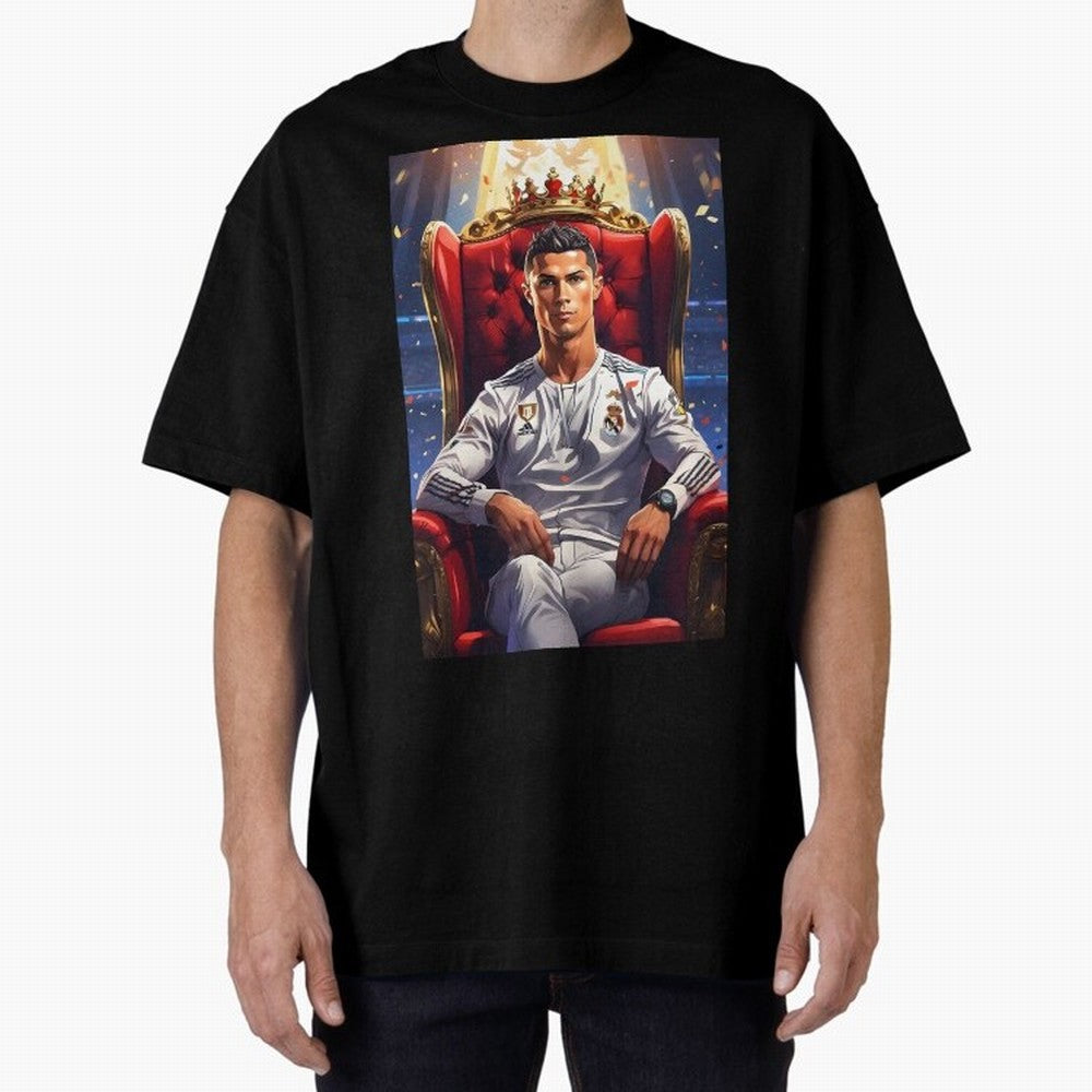 King Cristiano Ronaldo Oversized T-Shirt Remember Iconic Moments from the FIFA World Cup 2026 Group Stage Journey through CR7 Highlights, Brazil Pride, Tournament Hype, Historic Matchups, Family Viewing Parties and Global Sports Pride; Great for