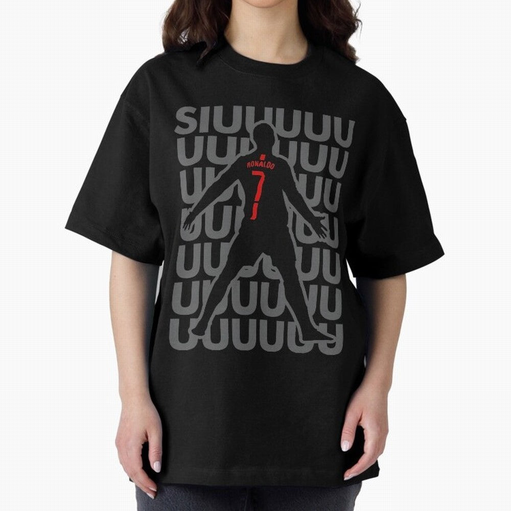 Cristiano Ronaldo 7 Oversized T-Shirt Remember Iconic Moments from Global Football Passion for FIFA World Cup 2026, Filled with Messi, Neymar and Mbappe, Germany, Global Supporter Spirit, Legendary Goals, National Colors and Tournament Celebration;