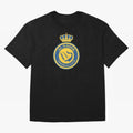 Al-Nassr Football Club - Oversized T-Shirt Stand with FIFA World Cup 2026 USA Canada Mexico Centered on CR7, France Energy, Tournament Hype, Historic Matchups, Family Viewing Parties and Global Sports Pride; Perfect for Fans, Collectors, Family