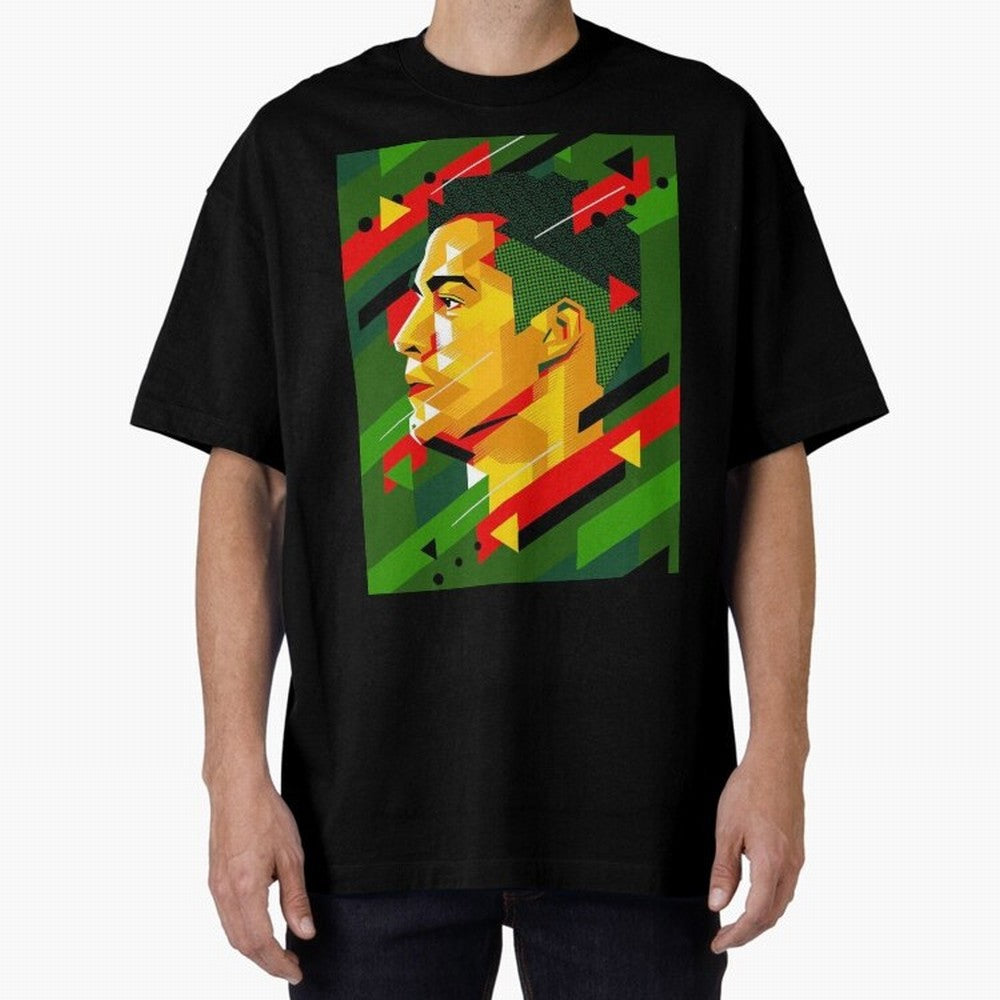 Cristiano Ronaldo Oversized T-Shirt Show Match Day Excitement for the FIFA World Cup 2026 Journey through Haaland Highlights, Germany Pride, Football Passion, Legendary Performances, Festival Vibes and Supporter Community; Built for Supporters