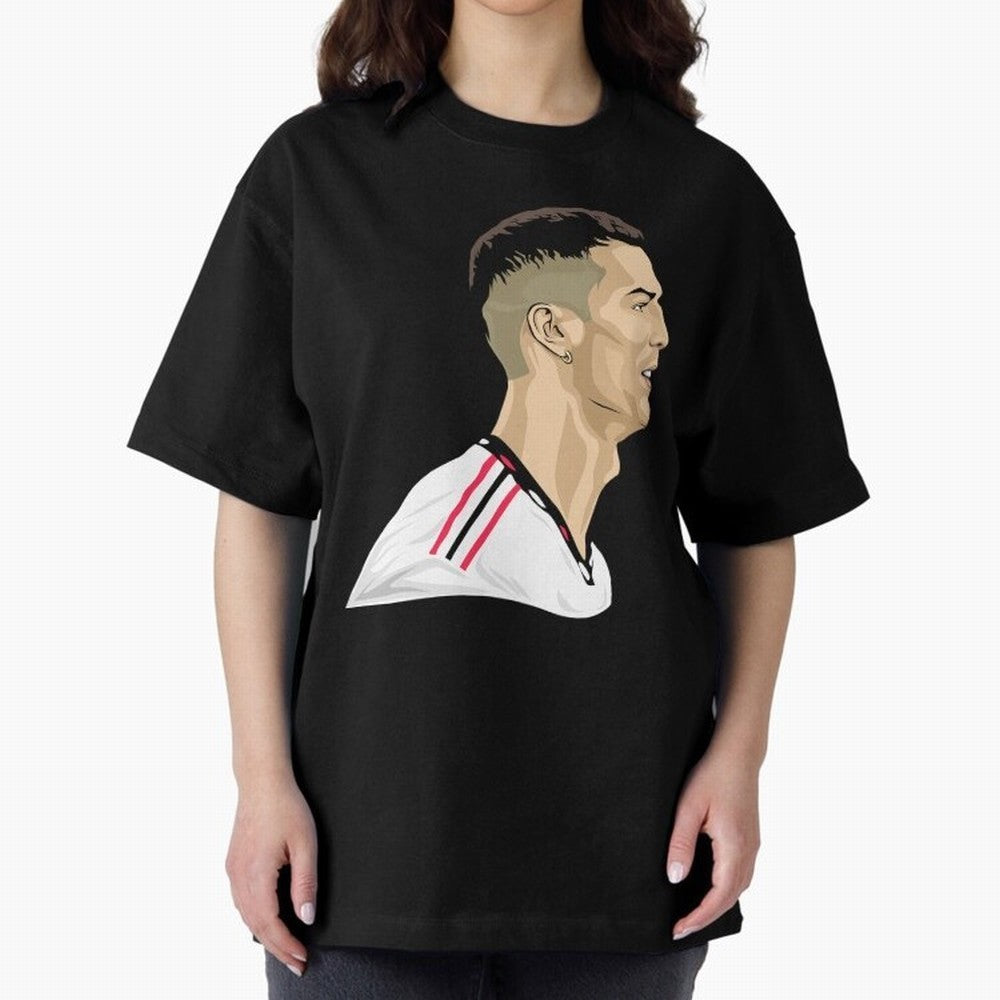 C Ronaldo - Iconic Oversized T-Shirt Bring Trophy Dreams to Global Football Passion for FIFA World Cup 2026, Made for Messi, CR7 and Mbappe, England, Global Supporter Spirit, Legendary Goals, National Colors and Tournament Celebration; Ideal for