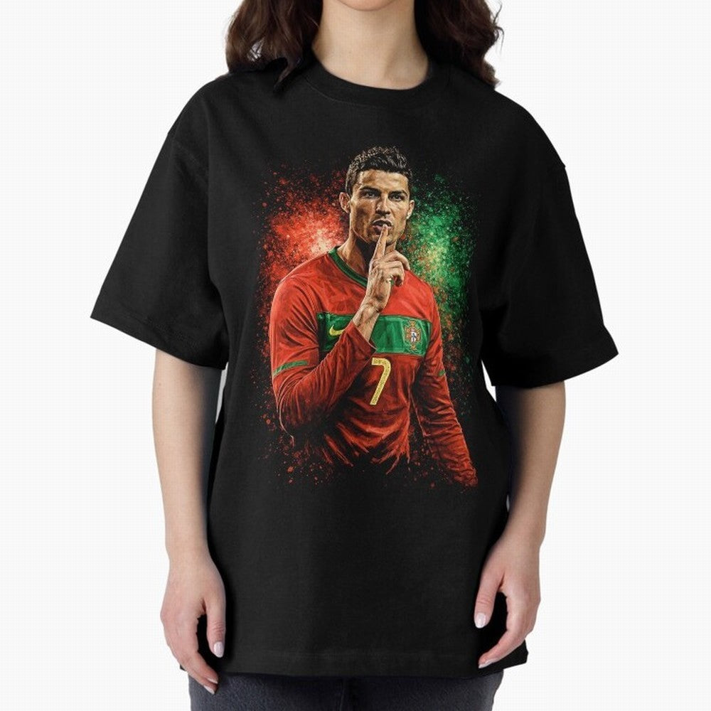 Cristiano Ronaldo Football Legend Oversized T-Shirt Treasure the FIFA World Cup 2026 Group Stage Journey through CR7 Highlights, England Pride, Football History, Final Match Energy, Crowd Noise and Once in a Lifetime Moments; Ideal for Passionate
