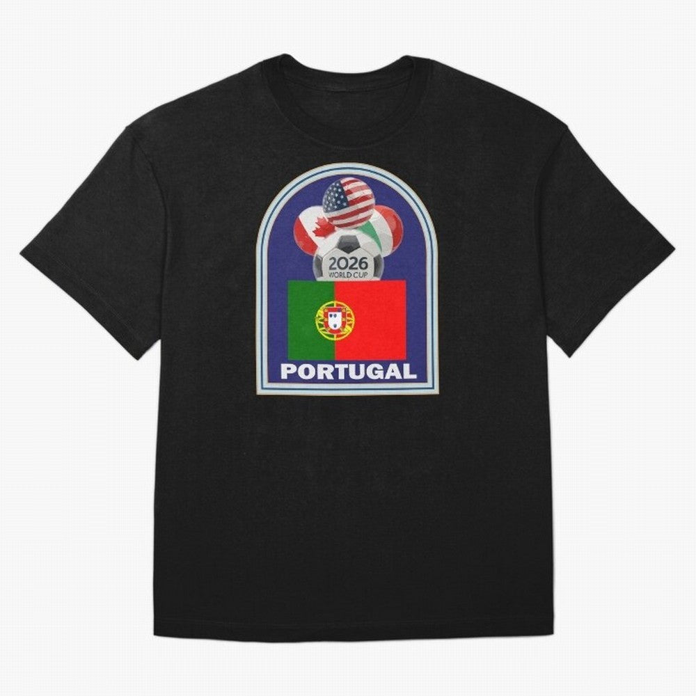 Portugal 2026 Soccer T-shirt Oversized T-Shirt Celebrate Classic Football Spirit in FIFA World Cup 2026 Group Stage for Fans of Haaland and France, Bringing Soccer Culture, Superstar Moments, National Team Dreams and Competitive Fire; Ideal for