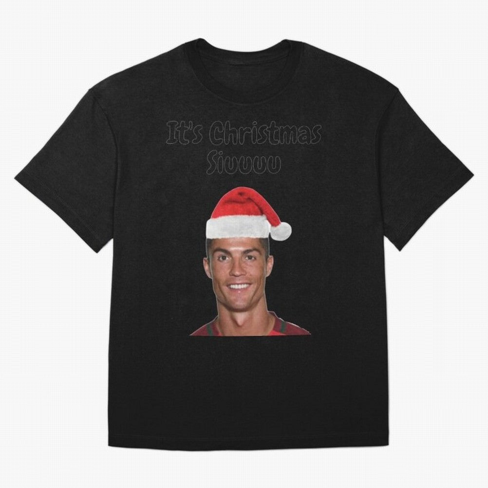 Cristiano Ronaldo Siuuu Funny Christmas Sweater Oversized T-Shirt Carry National Pride through FIFA World Cup 2026 USA Canada Mexico Driven by Cristiano Ronaldo, Haaland and CR7, Spain and Netherlands Energy, Retro Football Energy, Iconic