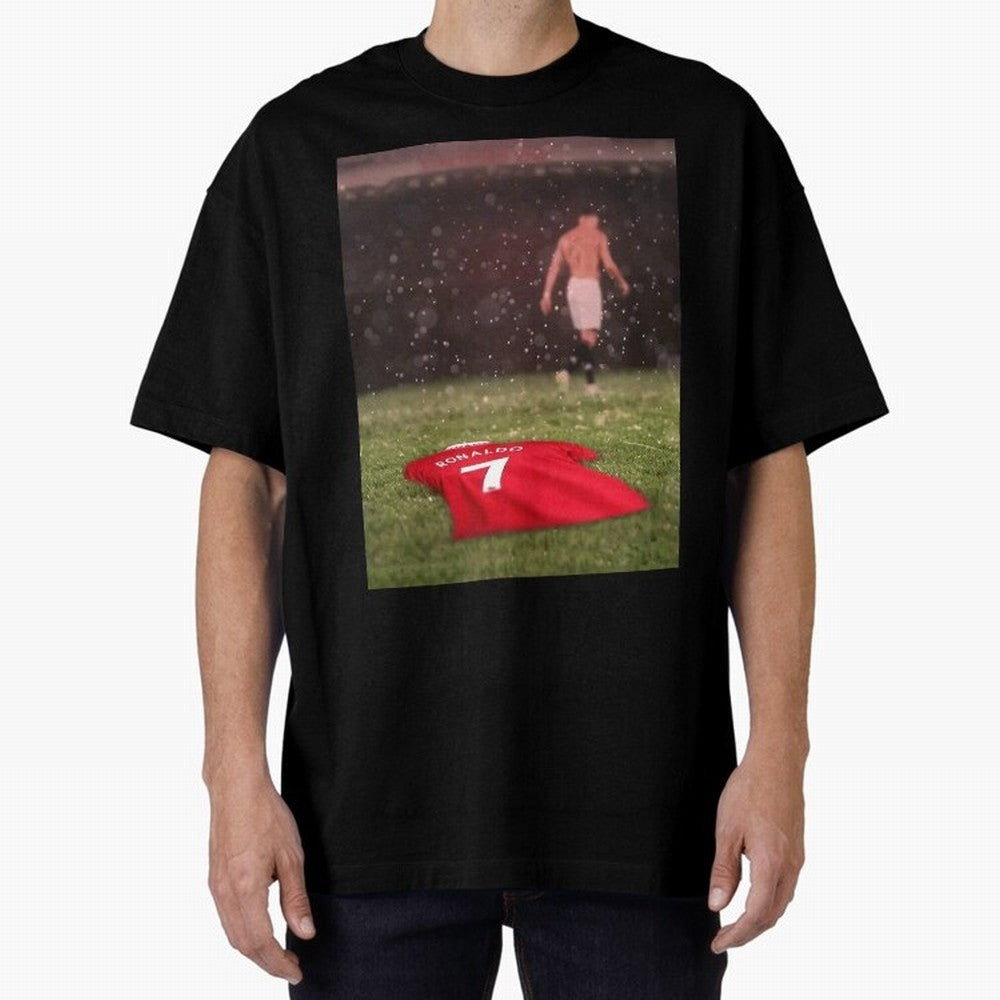 Cristiano Ronaldo Oversized T-Shirt Cheer for Global Football Passion for FIFA World Cup 2026, Connected to CR7 and Messi, Argentina, Tournament Hype, Historic Matchups, Family Viewing Parties and Global Sports Pride; Created for Match Day Parties,
