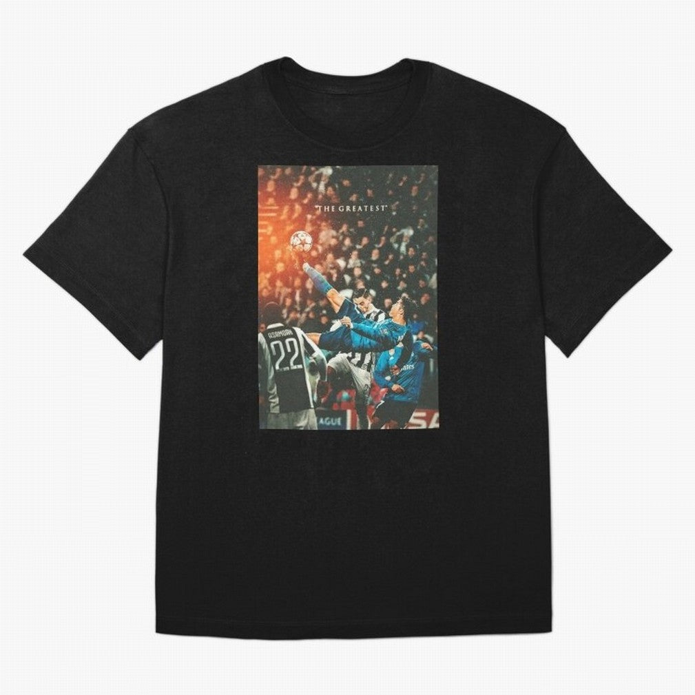 Ronaldo Bicycle Kick Skills Greatest, Ronaldo Gifts, Ronaldo Best Selling , Ronaldo Top Items Poste Oversized T-Shirt Spotlight FIFA World Cup 2026 for Fans of Neymar and Portugal, Spain and Germany, Bringing Retro Football Energy, Iconic