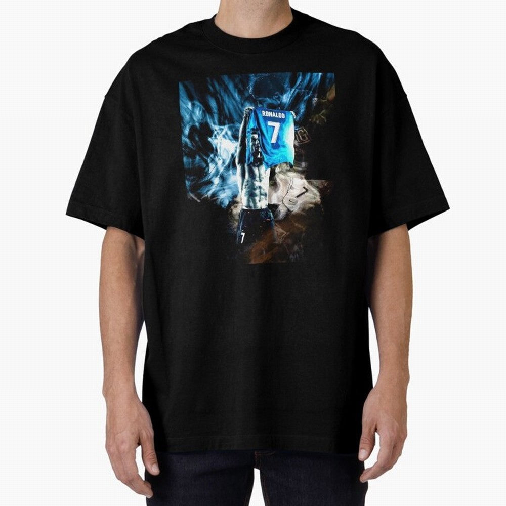 Cristiano Ronaldo Graphic Oversized T-Shirt Honor the Football Icons of FIFA World Cup 2026 Group Stage with Messi and Cristiano Ronaldo, Netherlands Energy, Supporter Pride, Iconic Celebrations, Legendary Names and Global Match Day Energy; Ideal