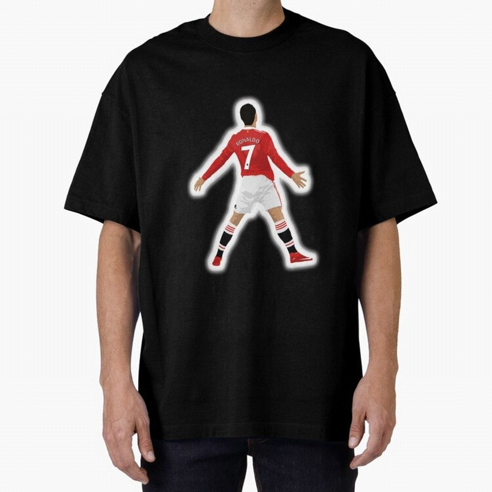 Art Cristiano Ronaldo Oversized T-Shirt Share the Excitement of FIFA World Cup 2026 Group Stage Spirit, Made for Spain, Neymar, Haaland and Cristiano Ronaldo, Vintage Soccer Flavor, Modern Football Stars, National Flags and Final Night Emotion;