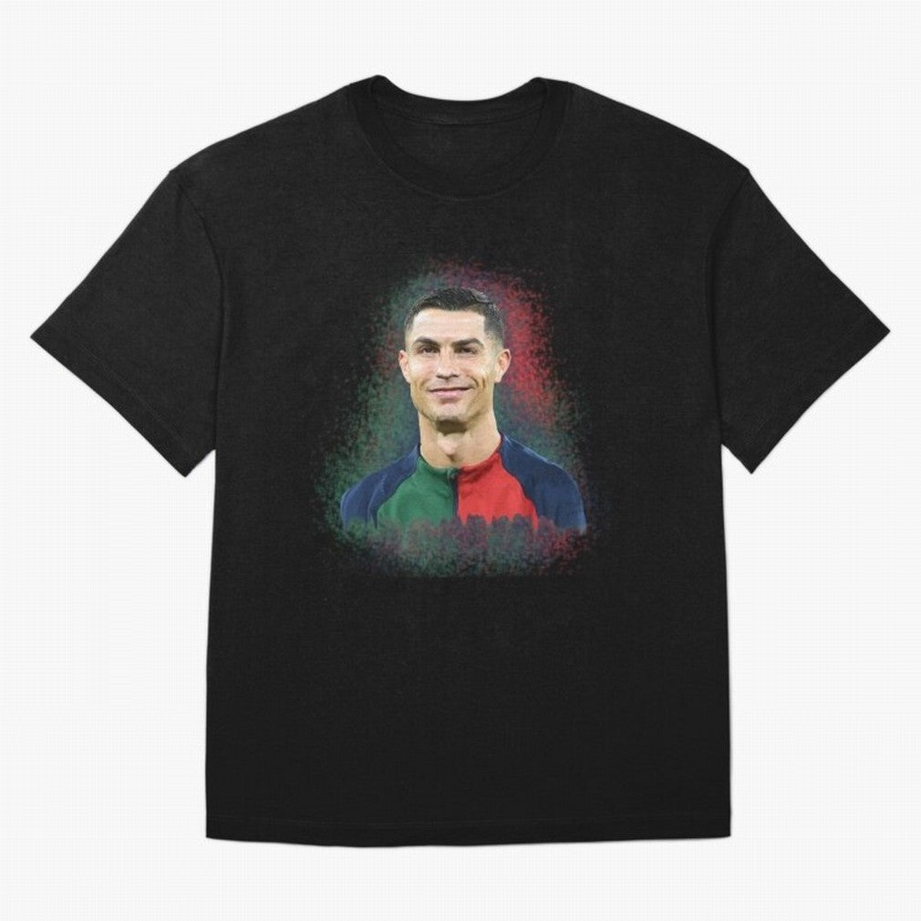 Cristiano Ronaldo digital art Oversized T-Shirt Celebrate Global Football Passion for FIFA World Cup 2026 Group Stage, Celebrating CR7, Germany, Global Supporter Spirit, Legendary Goals, National Colors and Tournament Celebration; Made for