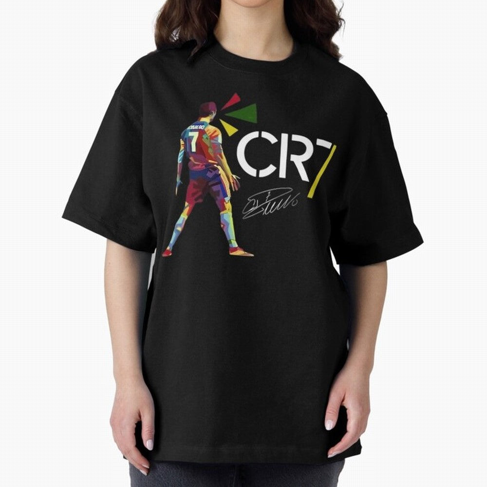 Cr7 Cristiano Ronaldo Signature Oversized T-Shirt Celebrate National Team Dreams in FIFA World Cup 2026 Spirit, with Netherlands, Neymar, Haaland and Cristiano Ronaldo, Classic Soccer Heritage, Championship Pressure, Fan Loyalty and International