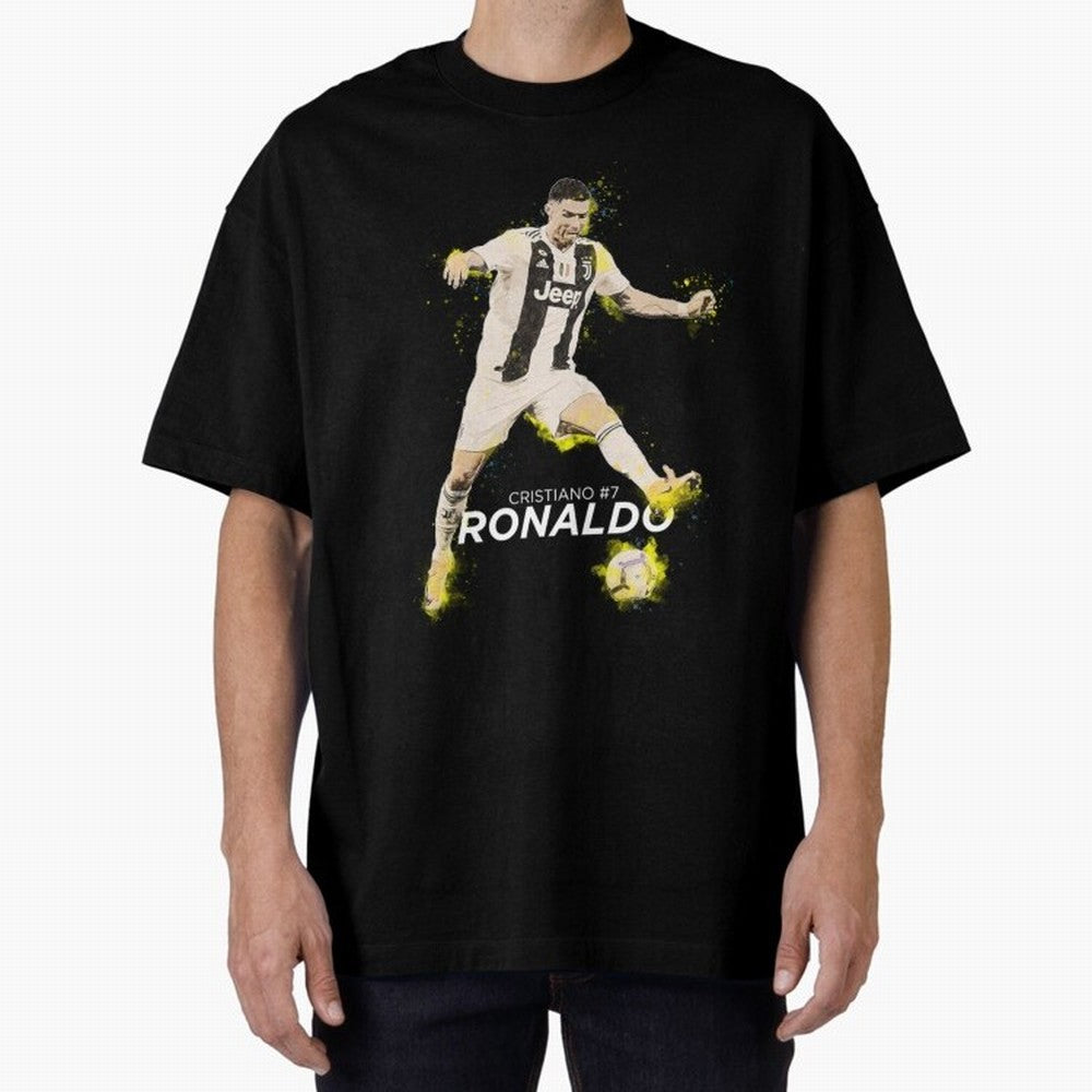 Cristiano Ronaldo Cristiano Ronaldo Oversized T-Shirt Represent Fans Who Live for Match Day Hype around FIFA World Cup 2026, Neymar, Portugal, Spain and Germany, Football Passion, Legendary Performances, Festival Vibes and Supporter Community;