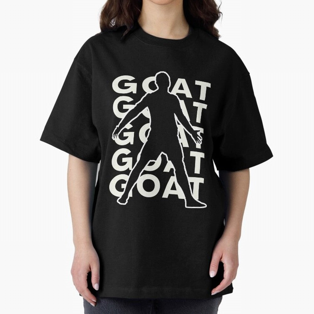 Cristiano Ronaldo the goat CR7 Oversized T-Shirt Bring Stadium Energy to Global Football Passion for FIFA World Cup 2026, with Haaland and Mbappe, Spain and Netherlands, Champion Mindset, Group Stage Buzz, Knockout Tension and Passionate Fan