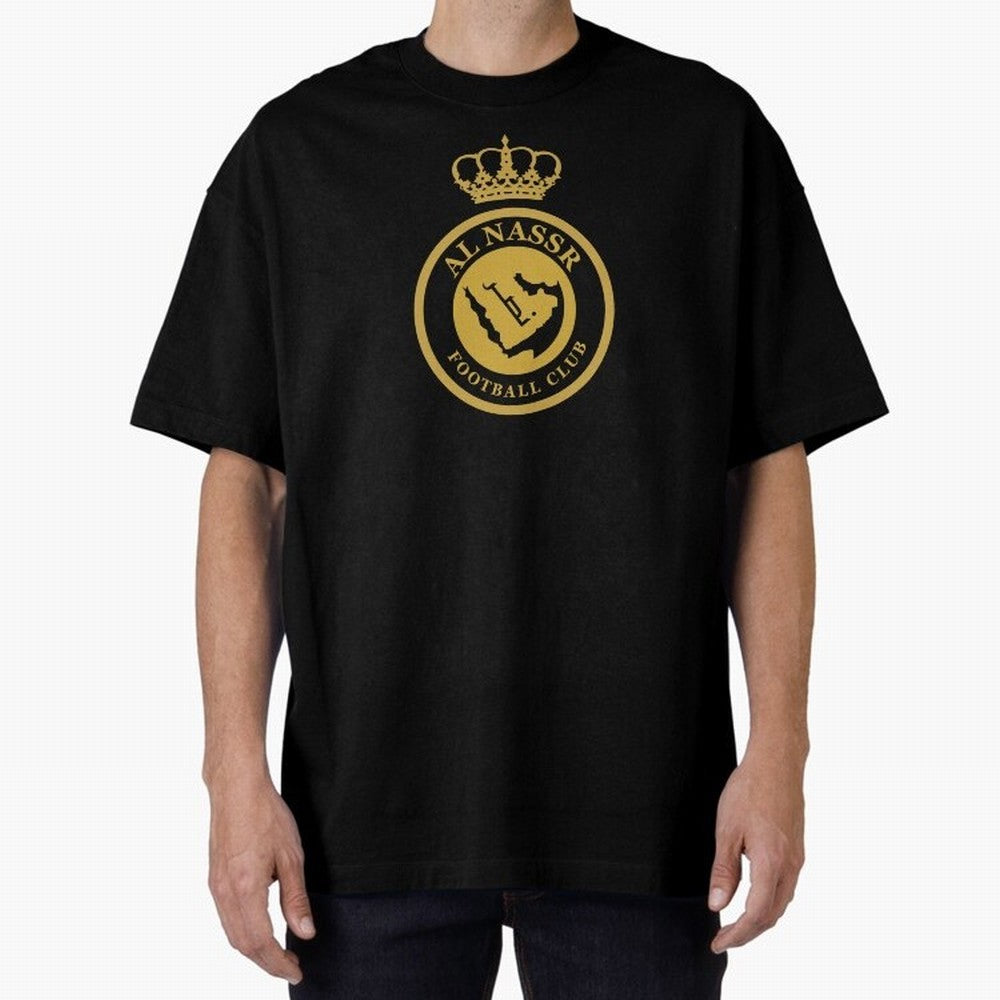 Al-Nassr Football Club - Oversized T-Shirt Make Memories around Global Football Passion for FIFA World Cup 2026, Capturing Neymar, England and Germany, Global Supporter Spirit, Legendary Goals, National Colors and Tournament Celebration; Ideal for