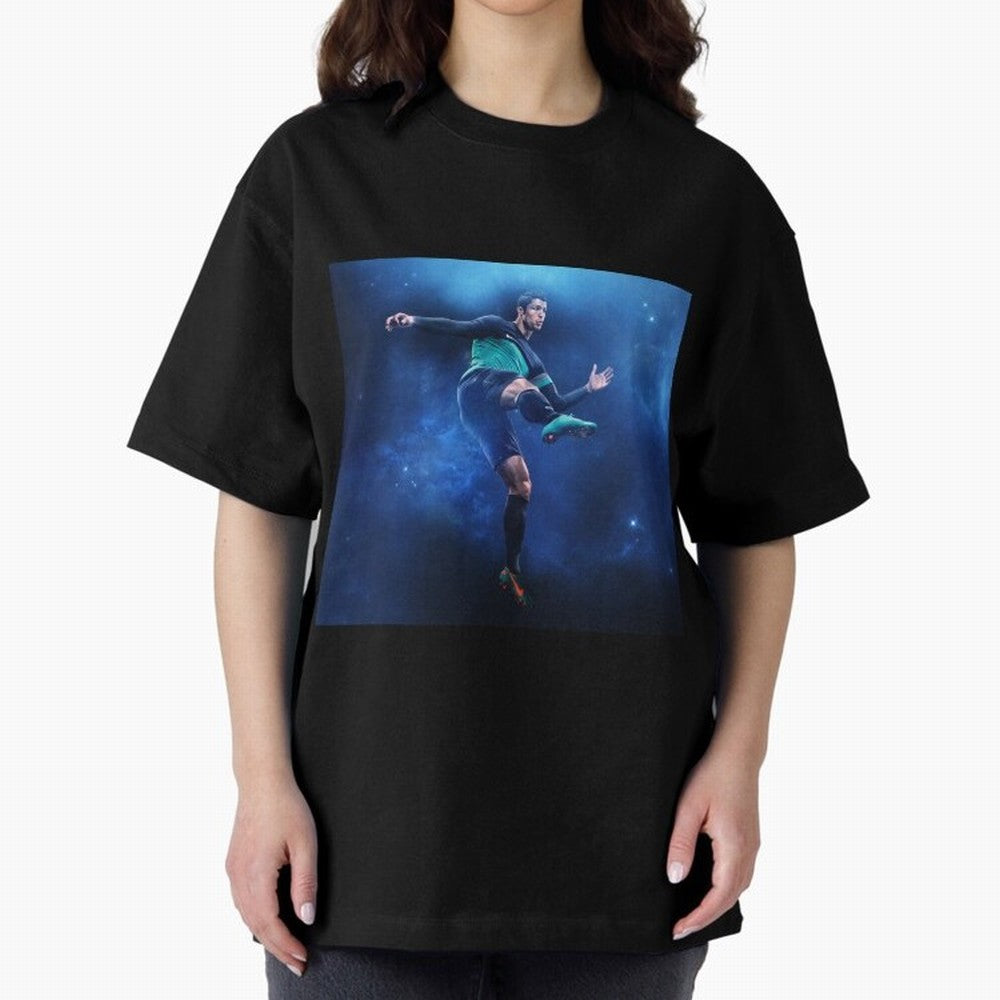 cristiano ronaldo #005 Oversized T-Shirt Create FIFA World Cup 2026 Group Stage for Fans of Haaland and Portugal, Spain and Germany, Bringing Championship Spirit, Famous Goals, Roaring Crowds and International Football Unity; Perfect for People Who