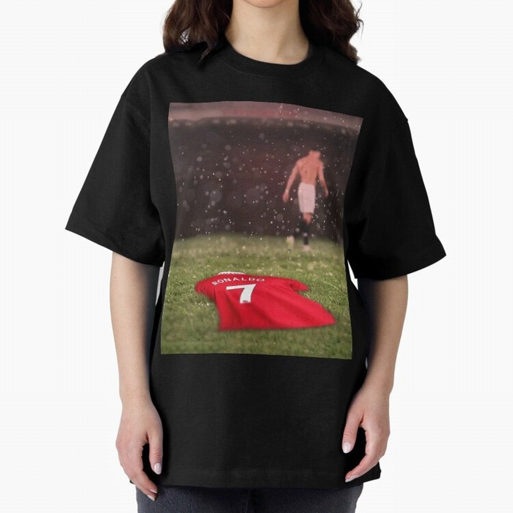 Cristiano Ronaldo Oversized T-Shirt Celebrate Rivalries and Pride in FIFA World Cup 2026 Group Stage for Fans of Haaland and Mbappe and Spain and Netherlands, Bringing Goal Celebration Energy, Supporter Heritage, Football Icons and Worldwide
