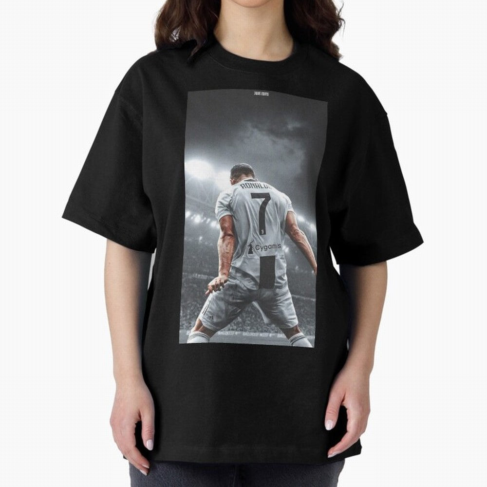 Cristiano Ronaldo Fantastic Oversized T-Shirt Showcase FIFA World Cup 2026 Centered on Cristiano Ronaldo, Argentina and Brazil Energy, Classic Soccer Heritage, Championship Pressure, Fan Loyalty and International Pride; Perfect for People Who Love