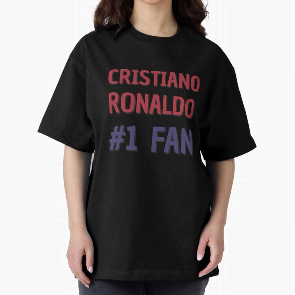 Cristiano Ronaldo - #1 Fan Oversized T-Shirt Follow the Final Road of FIFA World Cup 2026 Group Stage Spirit, Inspired by England, Messi, Neymar and Mbappe, Football History, Final Match Energy, Crowd Noise and Once in a Lifetime Moments; Ideal for