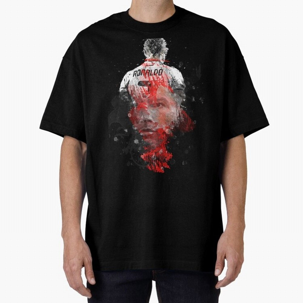 cristiano ronaldo Oversized T-Shirt Celebrate Football Dreams Across FIFA World Cup 2026 Group Stage Featuring Mbappe, Spain and Netherlands Energy, Soccer Culture, Superstar Moments, National Team Dreams and Competitive Fire; Perfect for