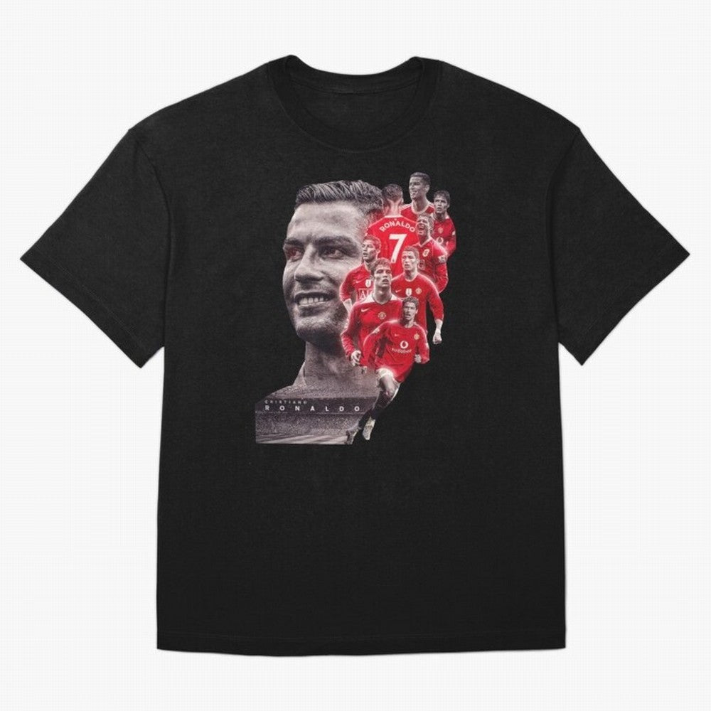 ronaldo Oversized T-Shirt Elevate the FIFA World Cup 2026 Group Stage Journey through Messi and Cristiano Ronaldo Highlights, Spain Pride, Vintage Soccer Flavor, Modern Football Stars, National Flags and Final Night Emotion; Perfect for Supporters