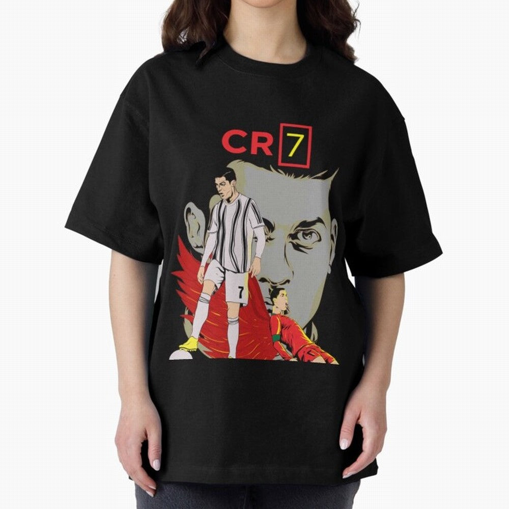 Cristiano Ronaldo Cristiano Ronaldo cr7 Oversized T-Shirt Wear the Spirit of Global Football Passion for FIFA World Cup 2026 Group Stage, Connected to Messi, Portugal, Spain and Germany, Stadium Memories, Football Loyalty, International Chants and
