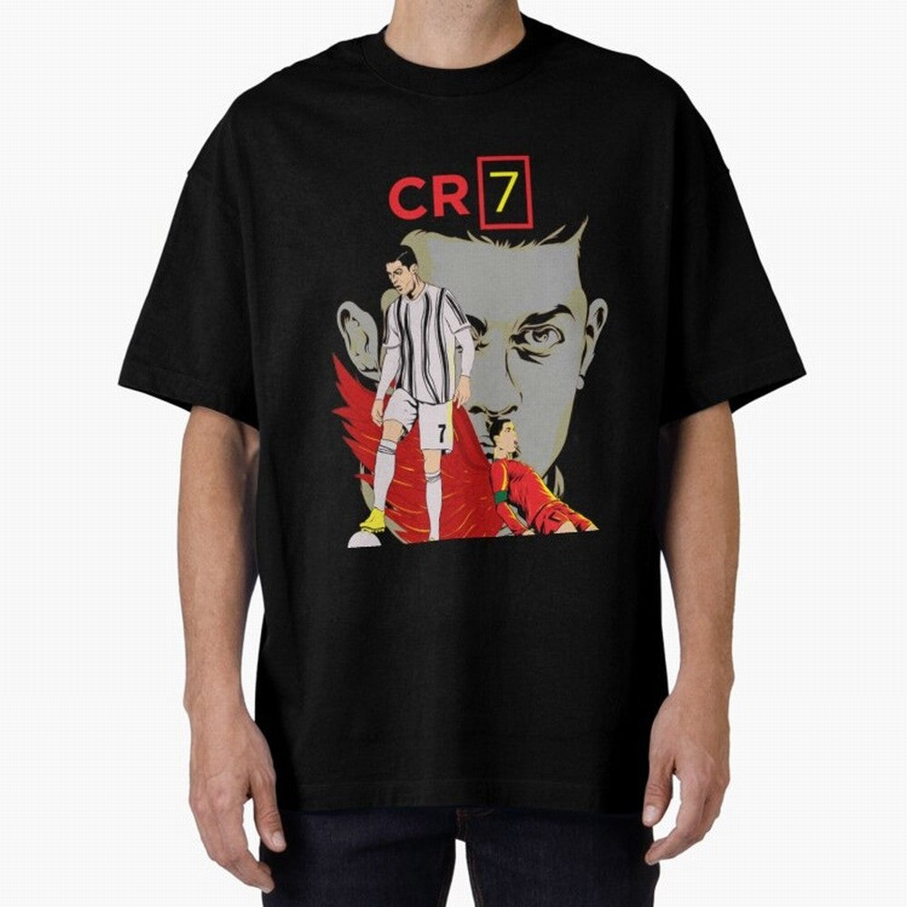 Cristiano Ronaldo Cristiano Ronaldo cr7 Oversized T-Shirt Wear the Spirit of Global Football Passion for FIFA World Cup 2026 Group Stage, Connected to Messi, Portugal, Spain and Germany, Stadium Memories, Football Loyalty, International Chants and