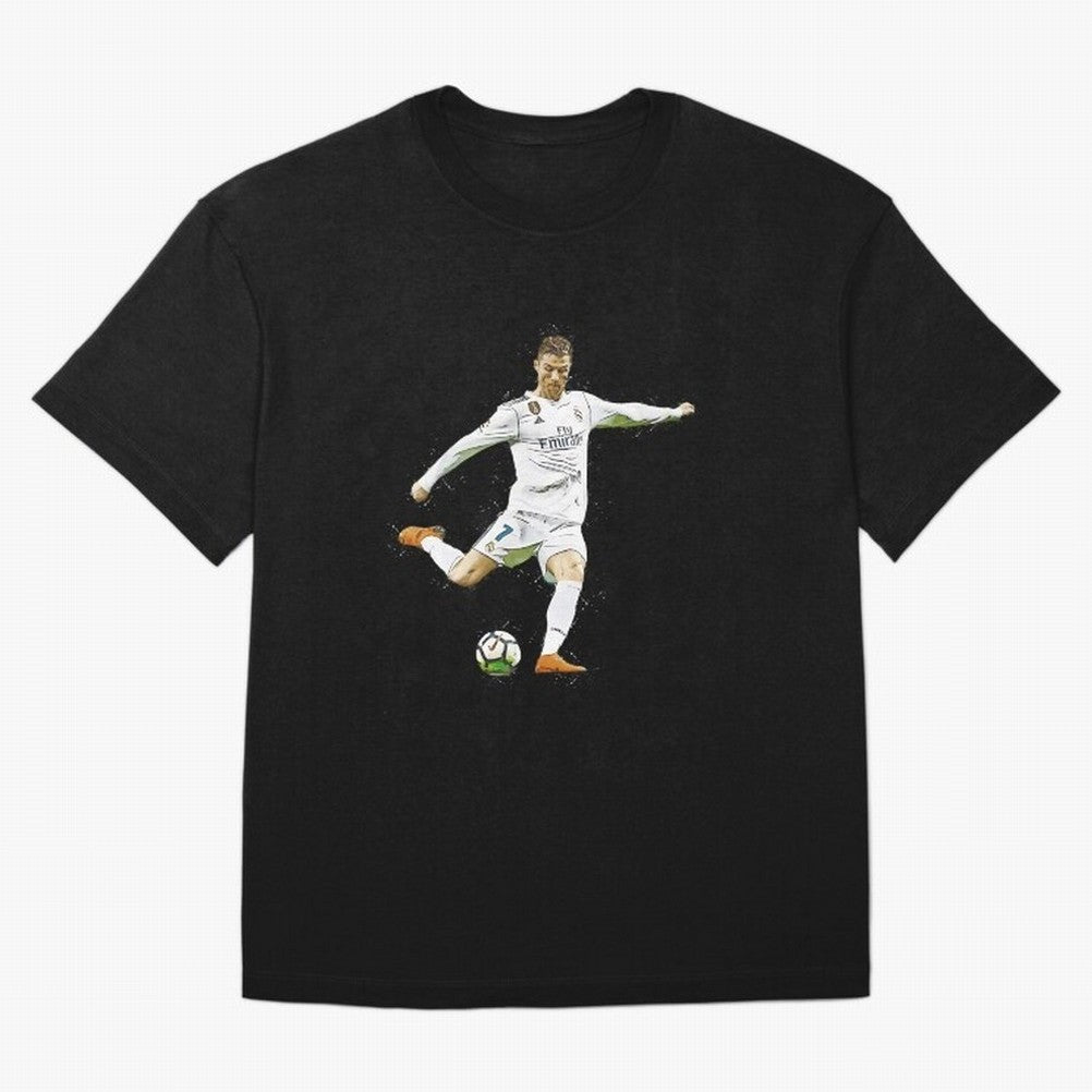 Cristiano Ronaldo Celebration Oversized T-Shirt Capture the FIFA World Cup 2026 Group Stage Journey through CR7 Highlights, Portugal, Spain and Germany Pride, Vintage Soccer Flavor, Modern Football Stars, National Flags and Final Night Emotion;