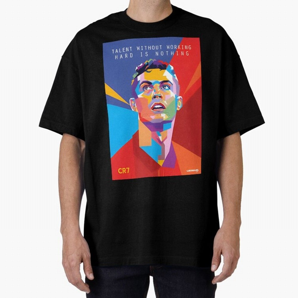 Cristiano Ronaldo Oversized T-Shirt Bring Home Match Day Hype around FIFA World Cup 2026, Haaland and Mbappe, Portugal, Spain and Germany, Match Day Excitement, Supporter Culture, Golden Goals and Global Football Passion; Great for Supporters Who