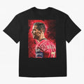 R-o-n-a-l-d-o Design Wallpaper Oversized T-Shirt Unlock FIFA World Cup 2026 USA Canada Mexico Spirit, with Netherlands, Messi, CR7 and Mbappe, Supporter Pride, Iconic Celebrations, Legendary Names and Global Match Day Energy; Ideal for Fans Who