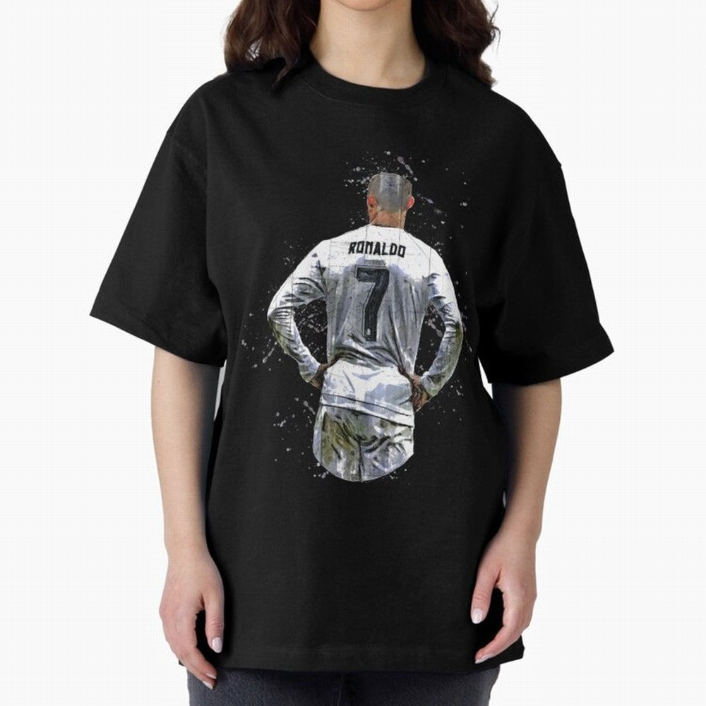 Cristiano Ronaldo Cristiano Ronaldo cr7 Oversized T-Shirt Experience FIFA World Cup 2026 Group Stage Spirit, Centered on Portugal, Spain and Germany, CR7 and Messi, Stadium Chants, National Pride, Trophy Dreams and Unforgettable Football Memories;