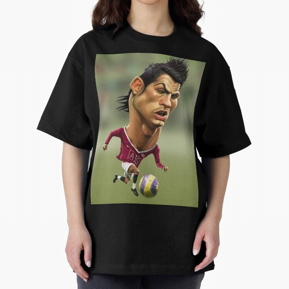CR7 Cristiano Oversized T-Shirt Celebrate Fan Favorites in Match Day Hype around FIFA World Cup 2026 Group Stage, Messi, CR7 and Mbappe, Germany, Sports Nostalgia, International Competition, Famous Players and Unforgettable Victories; Perfect for