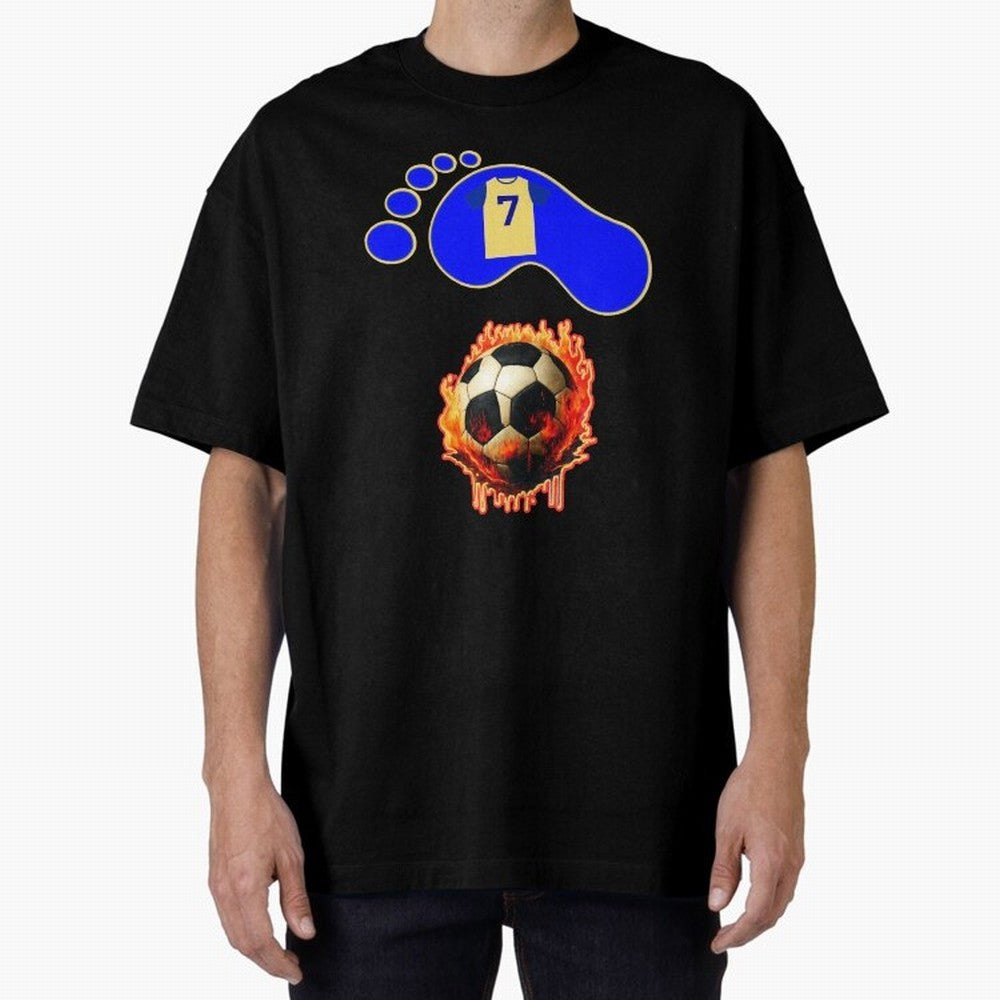 Cristiano Ronaldo 7 Oversized T-Shirt Celebrate Fan Favorites in FIFA World Cup 2026 Group Stage Featuring Messi, CR7 and Mbappe, Spain and Netherlands Energy, Fan Favorite Moments, National Team Passion, Big Match Drama and Soccer History; Perfect