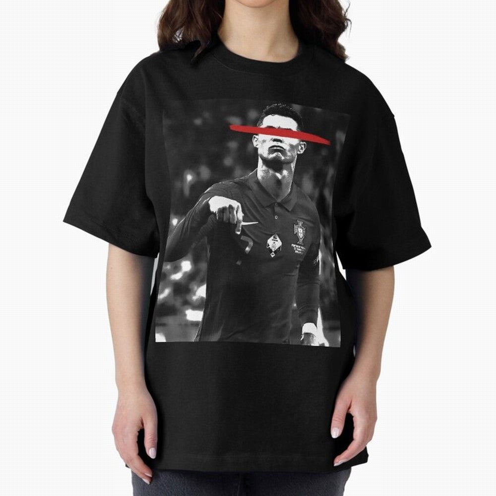 Cristiano in Rubrum Plaga Oversized T-Shirt Build the FIFA World Cup 2026 Journey through Messi, Neymar and Mbappe Highlights, England and Germany Pride, Match Day Excitement, Supporter Culture, Golden Goals and Global Football Passion; Great for