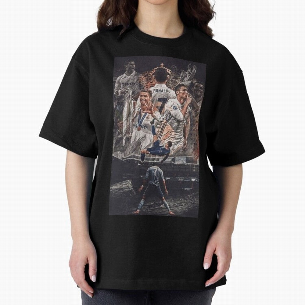 Cristiano Ronaldo Oversized T-Shirt Make Every Match About the FIFA World Cup 2026 Group Stage Journey through Messi, CR7 and Mbappe Highlights, France and Portugal Pride, Vintage Soccer Flavor, Modern Football Stars, National Flags and Final Night