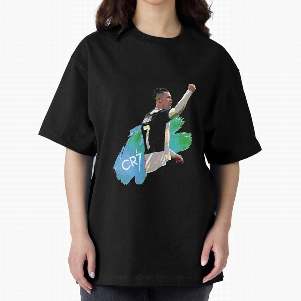 Cristiano Ronaldo Oversized T-Shirt Bring Global Football Passion for FIFA World Cup 2026, Featuring CR7, Brazil, Goal Celebration Energy, Supporter Heritage, Football Icons and Worldwide Tournament Joy; Made for Die Hard Supporters, Soccer Lovers,