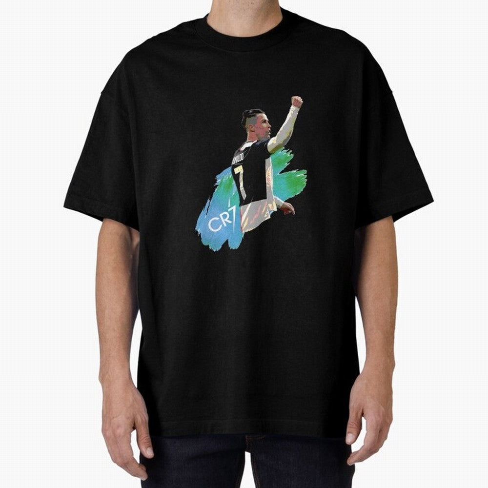 Cristiano Ronaldo Oversized T-Shirt Bring Global Football Passion for FIFA World Cup 2026, Featuring CR7, Brazil, Goal Celebration Energy, Supporter Heritage, Football Icons and Worldwide Tournament Joy; Made for Die Hard Supporters, Soccer Lovers,
